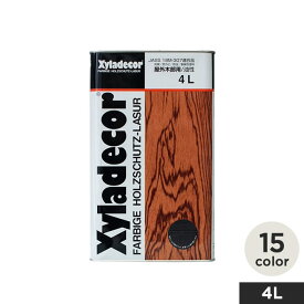 【塗料】屋外木部用・高性能木材保護塗料（油性） キシラデコール 4L*102-400 103-400 104-400 105-400 106-400 107-400 108-400 109-400 110-400 111-400 112-400 114-400 115-400 116-400 101-400__og-xy-