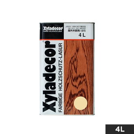 【塗料】屋外UVカット白木用・木材保護塗料(油性) キシラデコール やすらぎ 4L__og-xy-ya-400
