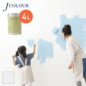 【塗料 ペンキ】壁紙の上から塗れる人にやさしい水性ペイント J COLOUR（Jカラー） 4L ローズウォーター MP-1a__mp-1a400