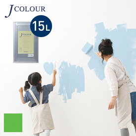 【塗料 ペンキ】壁紙の上から塗れる人にやさしい水性ペイント J COLOUR（Jカラー） 15L パティナグリーン Vl-1c__vl-1c1500