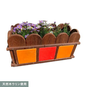 【エクステリア】天然木ウリン モコモコプランター 190×420×220__ulin-mokomoko