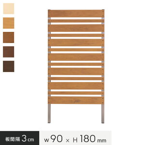 【フェンス】お庭の目隠し、ガーデニングに! 本格DIY【樹脂製】パネルフェンス単体 マルチボーダー 3cm間隔 幅90×高さ180cm*WT CP LB CO DB BK__pf-mb1803-