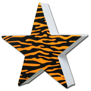 y[OKz ^CK[ vg X^[ Aei{[ Tiger Print Star Antenna Ball  g Aj} Aeigbp[ Antennatopper  ڈ J[pi J[ANZT[ AJG A