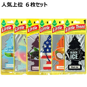 [֑Igc[ Little Treesi TOP6 6Zbgj GAtbVi[ F AirFreshener  ݂艺 J[tbVi[ T}[l RbgLfB ub