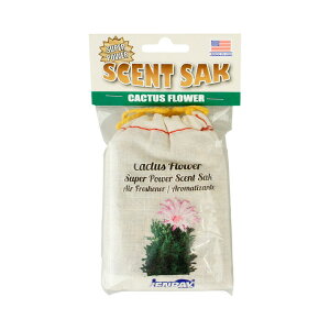 カクタスフラワー セントサック scent sack 芳香剤 サシェ エアフレッシュナー Sサイズ おしゃれ 車 カーフレッシュナー 長持ち 香り袋 アメリカン サボテンの花 爽やか Scent Sak Air Freshener Small