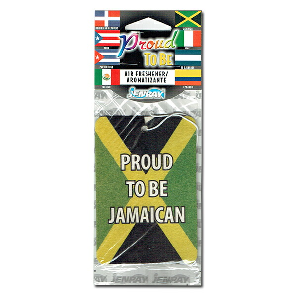 ジャマイカ国旗柄 エアフレッシュナー 芳香剤 5枚以上購入でメール便無料 国旗柄エアフレッシュナー ジャマイカ Jamaican Americanflag 国旗 ジャマイカン デザイン フラッグ カーフレッシュナー Airfreshener 贈答品