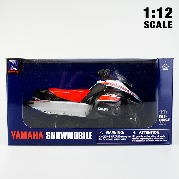 New Ray Toys 1:12 Scale Snowmobile Red/White Yamaha FX Nytro Snowmobile 42893A 