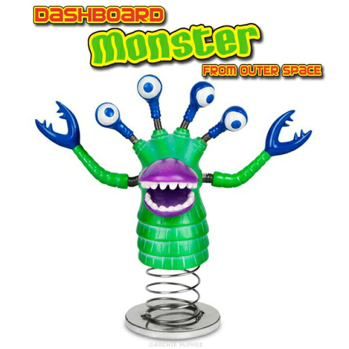 楽天市場 あす楽 Dashboard Monster ダッシュボード モンスター モンスター 宇宙人 びっくり 車 ディスプレイ 動く カーアクセサリー 面白グッズ 雑貨 アメ雑 Foothill Gardens