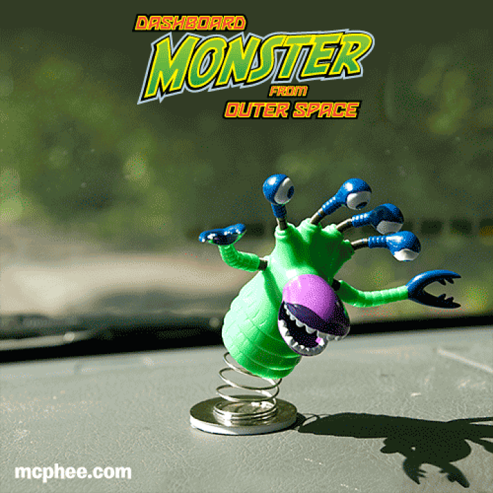 楽天市場 あす楽 Dashboard Monster ダッシュボード モンスター モンスター 宇宙人 びっくり 車 ディスプレイ 動く カーアクセサリー 面白グッズ 雑貨 アメ雑 Foothill Gardens