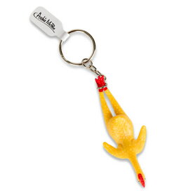 【メール便OK】 ラバーチキン キーリング Rubber Chiken Keyring キーホルダー キーチェーン 鍵 目印 おもしろ 面白 ジョーク グッズ 雑貨 アメリカ雑貨 アメリカン雑貨