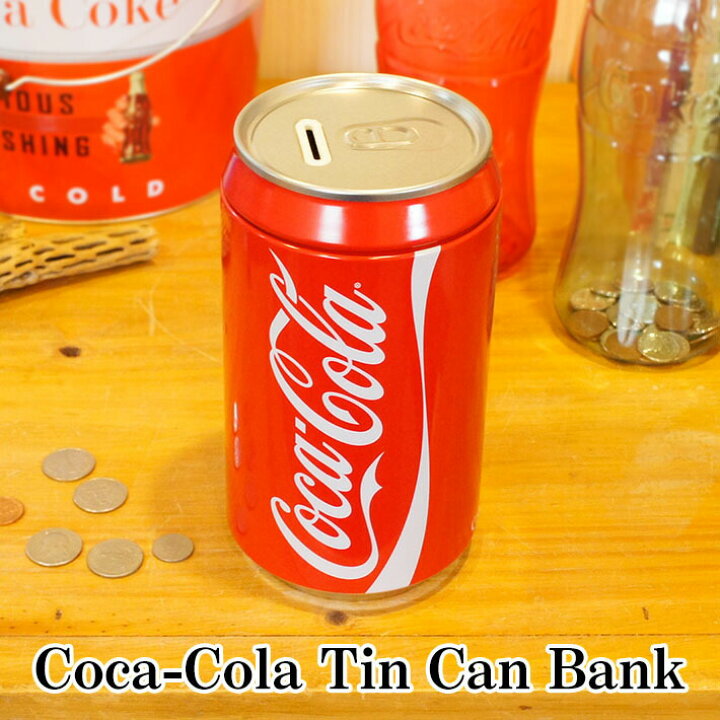 楽天市場 あす楽 コカ コーラ 缶型 貯金箱 コカコーラ グッズ アルミ缶 ブリキ コイン Coin 小銭 インテリア おしゃれ かっこいい かわいい アメリカン雑貨 へそくり 500円玉貯金 ダミー コーラ Coca Cola Tin Can Bank Foothill Gardens