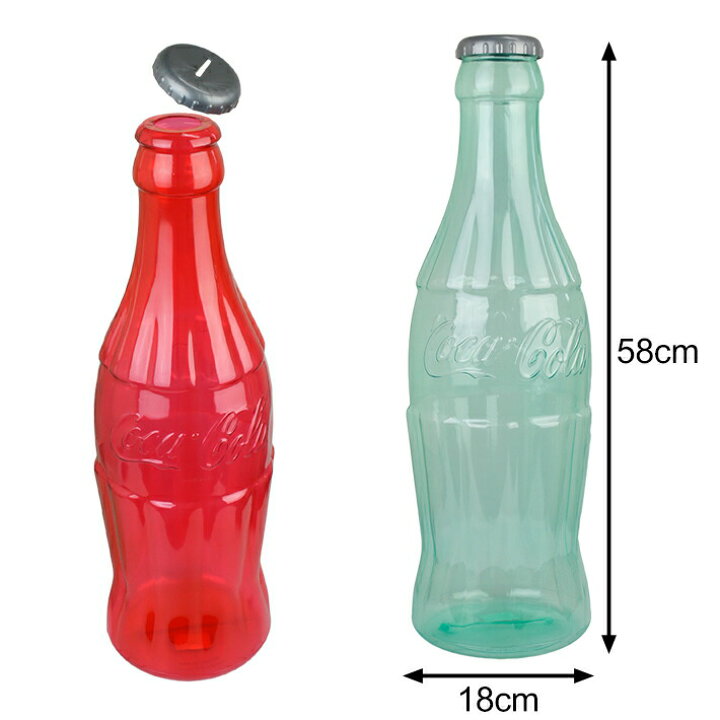 楽天市場】超ビッグサイズ コカ・コーラ ボトルバンク 高さ58cm! 【22 