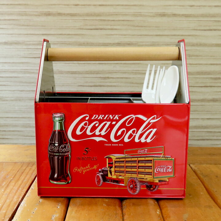 楽天市場】コカ・コーラ ユーテンシル キャディ カトラリースタンド 
