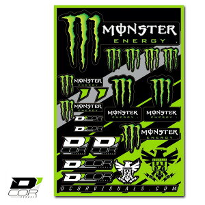 fBR[ X^[ GiW[ fJ[ V[g@D'COR Monster Energy 4mil Decal Sheet XebJ[ _CJbg gNX FMX oM[ It[h [^[X|[c oCN wbg yKiz y