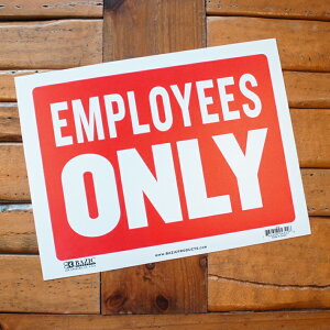 �y���Z�N�[�|���z�T�C���v���[�g EMPLOYEES ONLY �y5���ȏ�w����1�����܂��z Sign Plate �Ŕ� �v���X�`�b�N�v���[�g staff only �]�ƈ��̂� �p�� ���� �j�O�C���e���A �A�����J���G��