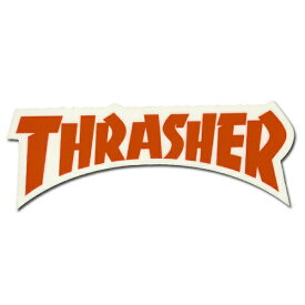 【メール便OK】 スラッシャー ロゴ ステッカー レッド Thrasher Dye Cut sticker Red スケボー スケートボード ストリート