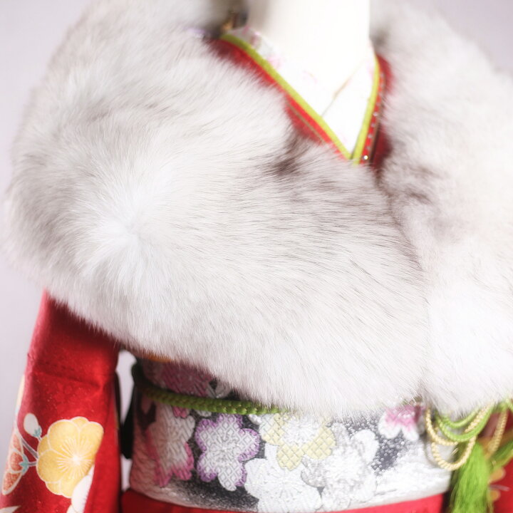 楽天市場】美品 ショール 【ブルーフォックス】成人式 振袖 着物