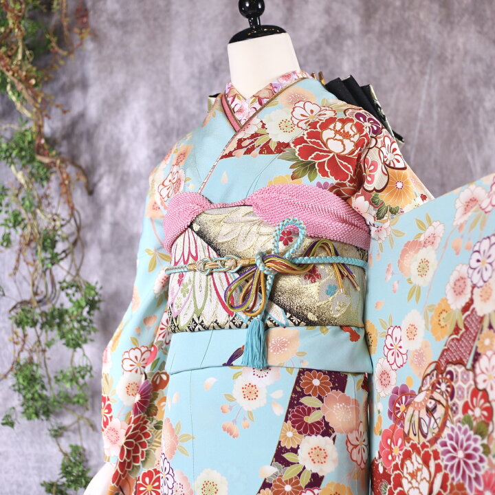 楽天市場】【中古】振袖 6点セット M〜Lサイズ 振袖セット 振袖フル 