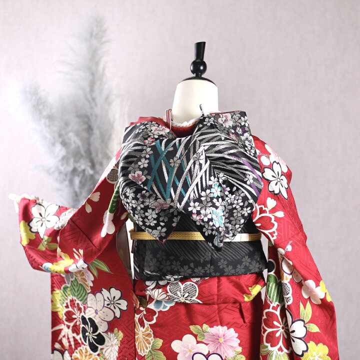 楽天市場】【中古】振袖 7点フルセット LLサイズ 振袖セット 振袖フル 