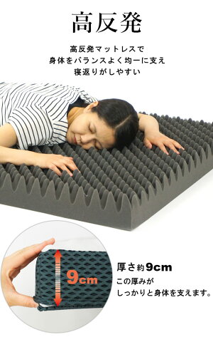 楽天市場 敷布団 ダブル 三つ折り ほどよい硬さ 180ニュートン 9cm ロマンス小杉 体圧分散 敷きふとん 180n 90mm 腰痛 極厚 敷き布団 マットレス 高反発 プロファイルウレタン 新生活 あす楽 暮らしと眠りを楽しむ店 和っふる