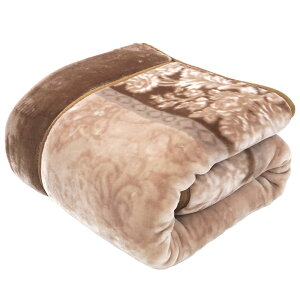 毛布 西川 シングル 冬用 【最短出荷】2枚合わせ スーパーボリュームタイプ 厚手 衿付き 2.5kg ふっくら もうふ ふわふわ 二枚合わせ 西川毛布 合わせ毛布 暖かい ブランケット 極厚 あったか