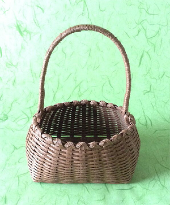 楽天市場 紙籠 紙で編んだ花かご カゴ 一輪挿し 花籠 いけばな 花カゴ 生け花 華道 和風籠 和バスケット 花とううわ 和の花 和の花