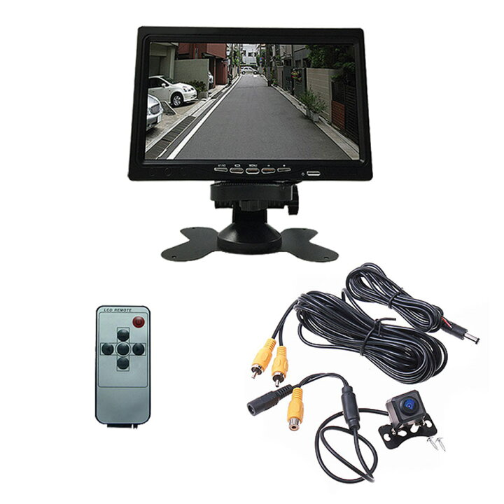 楽天市場 7インチtft液晶モニター 小型バックカメラセット 車載モニター バックモニター 12v カー用品 広角1 防水 普通車 軽自動車 セダン ミニバン Omt72set 直販ワールドマーケット