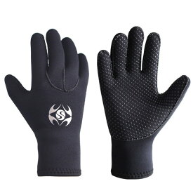 ダイビング グローブ 3ミリ厚 マリングローブ シュノーケリング 手袋 ウィンターグローブ 防寒 冬グローブ ミトン 保温性 ウェットスーツ素材【メール便】◇SLINX-GL1127