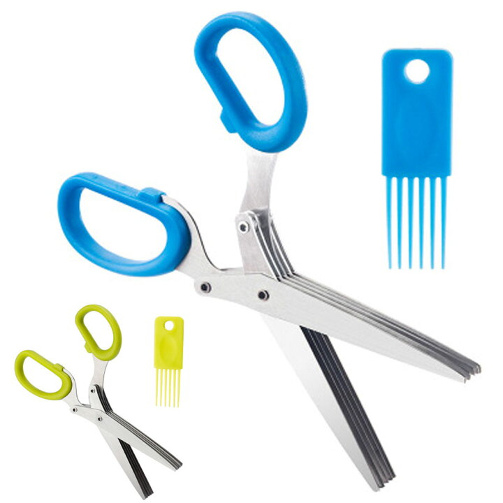 楽天市場 5連刃はさみ シュレッダーはさみ 万能ハサミ キッチンバサミ ねぎ 5枚刃 小ネギハサミ のりハサミ キッチン用品 多層はさみ 小口切り 便利グッズ C 005 メール便 直販ワールドマーケット