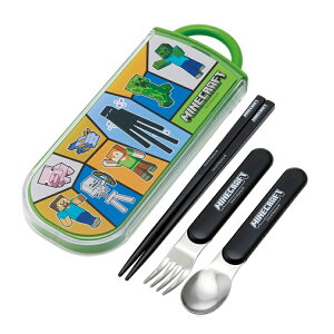 【270円ゆうパケット対象商品】TACC2AG(マインクラフト/Minecraft)抗菌食洗対応スライドトリオセット【SKATER】2025