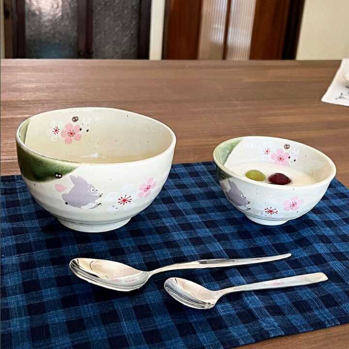 楽天市場】CHMR1(となりのトトロ/桜柄）お茶碗 陶器 美濃焼【SKATER