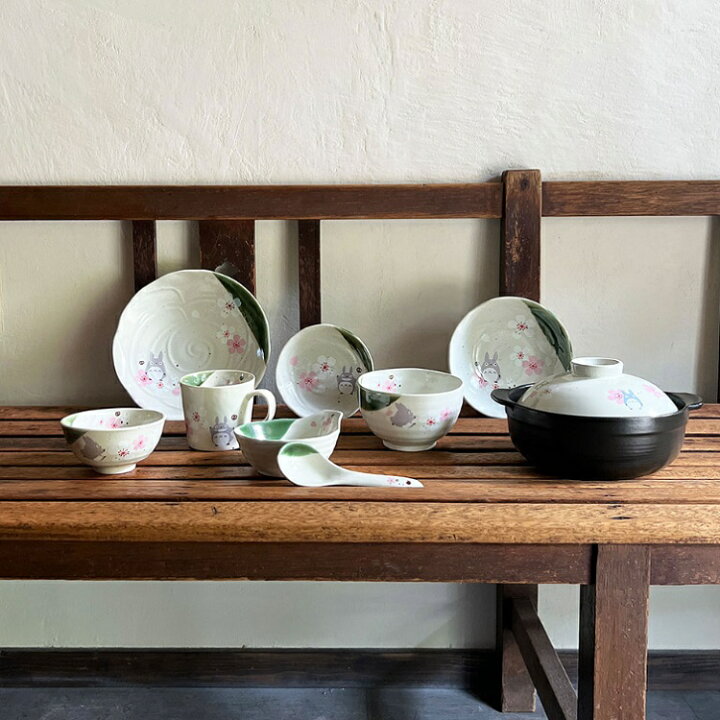 楽天市場】【人気商品】CHMP1(となりのトトロ/桜柄）美濃焼陶器 