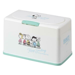 MKST1NAG抗菌マスクストッカーリフトアップ式 SNOOPY(スヌーピー)【SKATER】 約60枚収納 21×11×高さ13cm【SKATER】