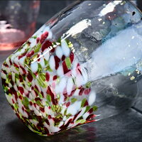 F-71464金彩ロックグラスガラスタンブラー津軽びいどろ氷華春アデリア300ml【アデリア】