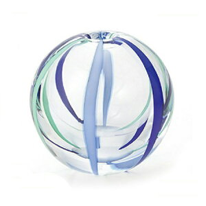 F-71263彩手鞠 夏空 一輪挿し 津軽びいどろ【アデリア】