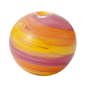 F-71268彩手鞠 花雲 一輪挿し 津軽びいどろ【アデリア】