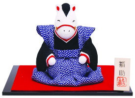 午 福助さん / ちりめん細工 / 干支 置物 午 馬 / 龍虎堂