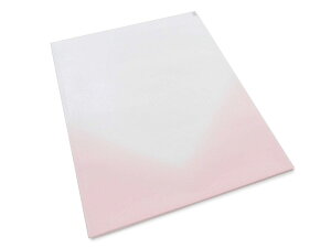 和菓子 お菓子用 袋型しき紙 半紙 白地にピンクぼかし 日本製 (30枚入り)