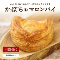 【かぼちゃマロンパイ3個】くりりんかぼちゃ 有機かぼちゃ 北海道産かぼちゃ 黄金のかぼちゃ 人気 お店で…
