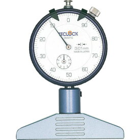 TECLOCK ダイヤルデプスゲージ 測定範囲0〜10mm