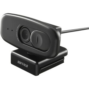 BUFFALO 200����fWEB�J���� �L�p120°�}�C�N���� �u���b�N