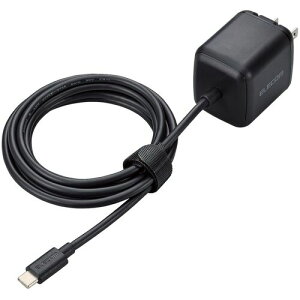 ELECOM �m�[�gPC�pAC�A�_�v�^�[ USB PD 65W USB-C�P�[�u����� 2.0m �u���b�N