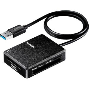 ELECOM ���������[�_���C�^ �������^�C�v USB3.0 �P�[�u��50cm SD�{microSD�{MS�{CF�Ή�