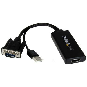 StarTech �f�B�X�v���C�A�_�v�^�[�^VGA - HDMI�^1080p�^USB�p���[�^�I�[�f�B�I