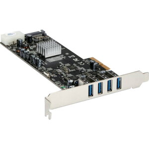 StarTech USB���݃J�[�h�^PCIe 2.0 - 4x USB-A�^5Gbps�^SATA�ELP4�d��
