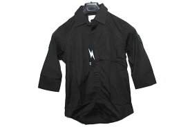 エイチワイエム hym メンズ5分袖シャツ ブラック 日本製 新品 黒