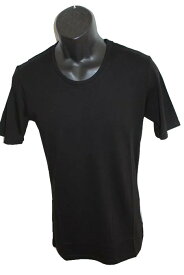 エイチワイエム hym メンズ3分袖Tシャツ ブラック 日本製 新品 18014