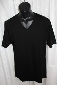 エイチワイエム hym メンズVネックTシャツ ブラック 日本製 新品 hym-18015