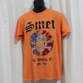 スメット SMET メンズ半袖Tシャツ オレンジ 新品