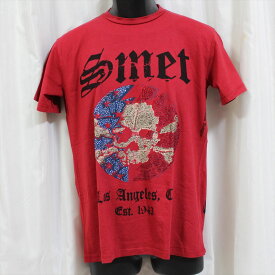 スメット SMET メンズ半袖Tシャツ レッド 新品 赤